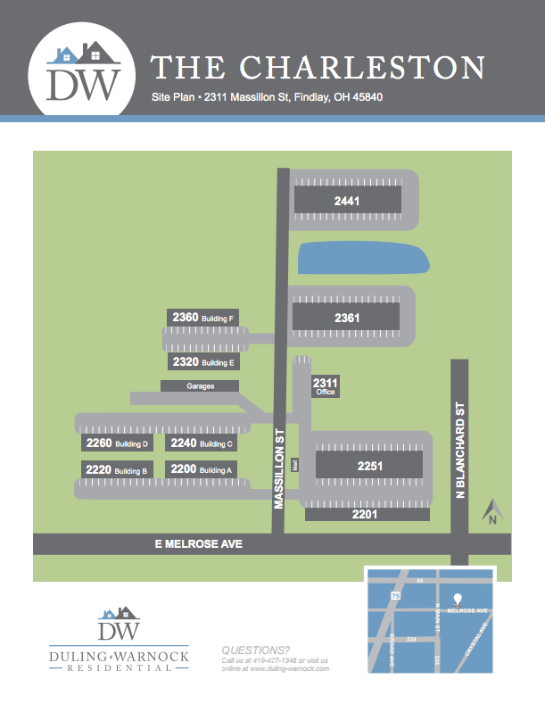 The Charleston Findlay Apartments Site Plan